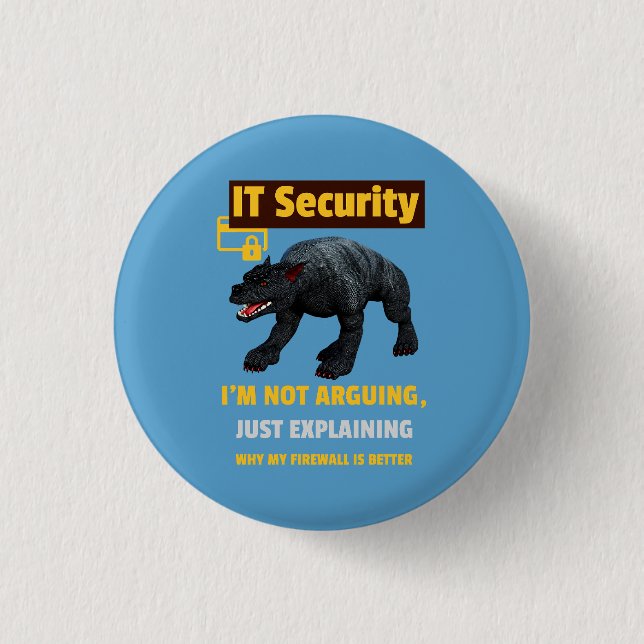 Badge Rond 2,50 Cm Conception d'humour technologique expliquant la sé (Devant)