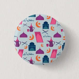 Badge Rond 2,50 Cm Conception festive de Ramadan islamique