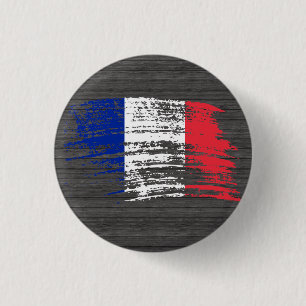 Badge Rond 2,50 Cm Conception française fraîche de drapeau