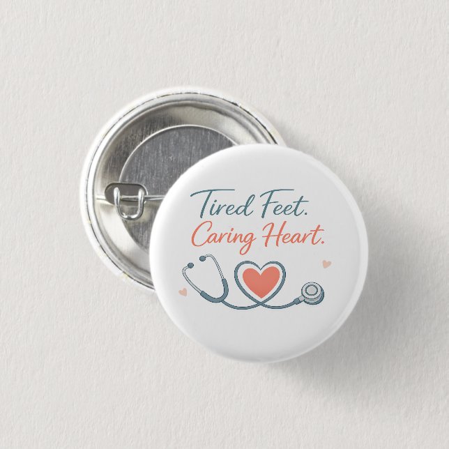 Badge Rond 2,50 Cm Conception pour l'Appréciation des Infirmières – P (Devant & derrière)