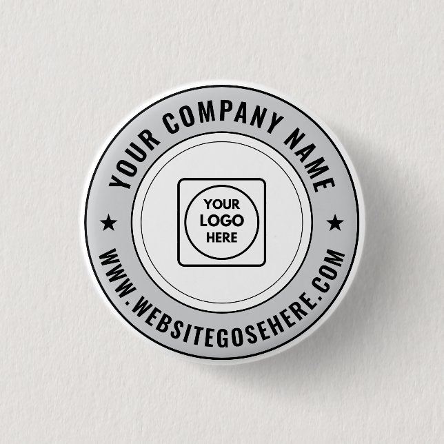Badge Rond 2,50 Cm Conception promotionnelle de logo et de texte d'en (Devant)