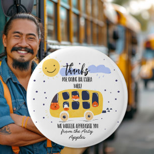 Badge Rond 2,50 Cm conducteur d'autobus scolaire merci d'être allé pl