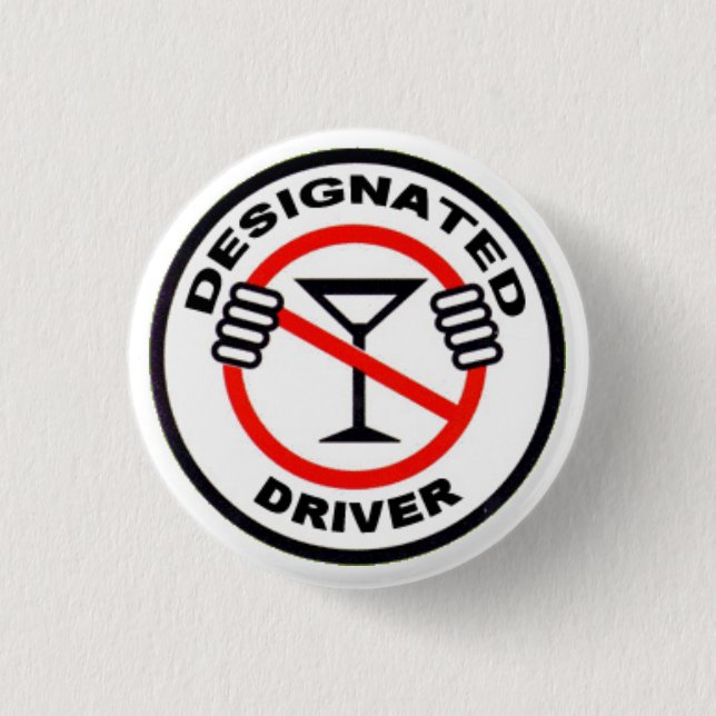 Badge Rond 2,50 Cm Conducteur indiqué (Devant)