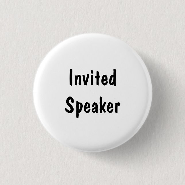 Badge Rond 2,50 Cm Conférencier invité (Devant)