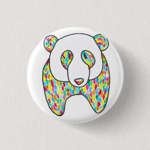 Badge Rond 2,50 Cm Confort Panda Pin Par Megaflora