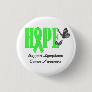 Badge Rond 2,50 Cm Conscience de Cancer de lymphome de soutien