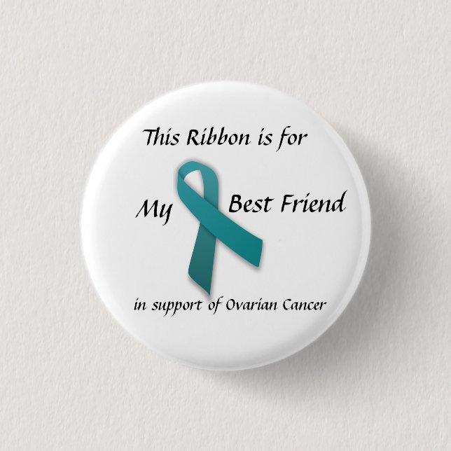 Badge Rond 2,50 Cm Conscience de Cancer ovarien - bouton (Devant)