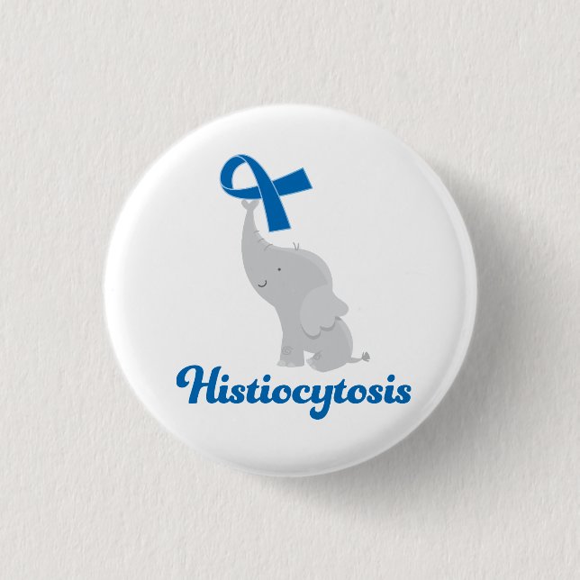 Badge Rond 2,50 Cm Conscience de histiocytose (Devant)