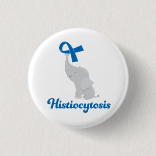 Badge Rond 2,50 Cm Conscience de histiocytose