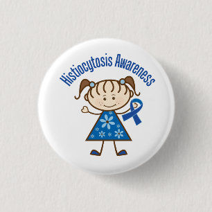 Badge Rond 2,50 Cm Conscience de histiocytose