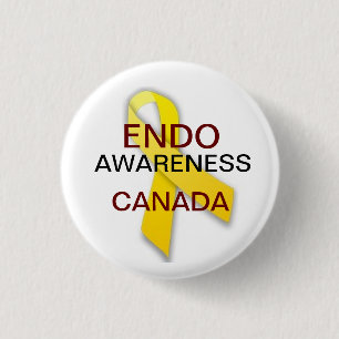 Badge Rond 2,50 Cm Conscience d'endométriose