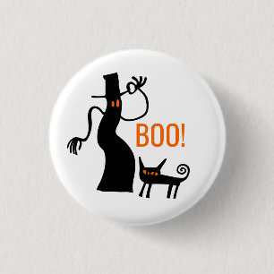 Badge Rond 2,50 Cm Conseil du Casquette Bouton fantôme d'Halloween