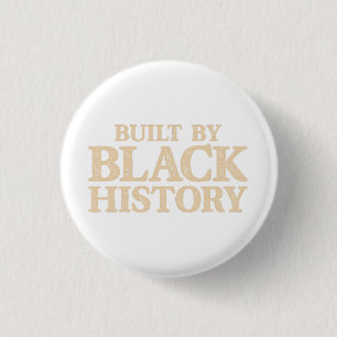 Badge Rond 2,50 Cm Construite Par Black History African American Blac