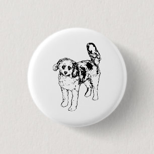 Badge Rond 2,50 Cm Contours gras célèbrent l'accent de compagnie joye