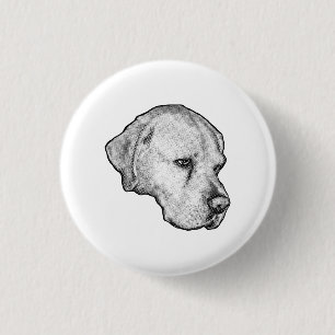 Badge Rond 2,50 Cm Contraste subtil de flocon