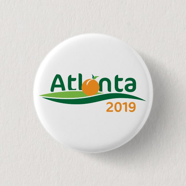 Badge Rond 2,50 Cm Convention internationale 2019 d'Atlanta la (Devant)