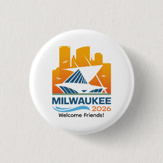 Badge Rond 2,50 Cm Convention internationale de Milwaukee Wisconsin 2