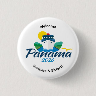Badge Rond 2,50 Cm Convention internationale de Panama Ciudad Panama
