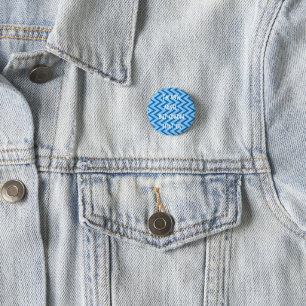 Badge Rond 2,50 Cm Cool Blue Fanny