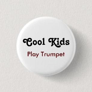Badge Rond 2,50 Cm Cool enfants Jouer Trumpet T-shirt Porte - clé