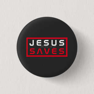 Badge Rond 2,50 Cm Cool Jésus Sauve