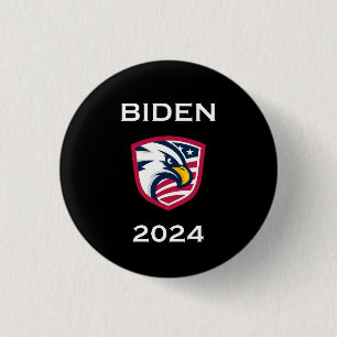 Badge Rond 2,50 Cm Cool patriotique Joe Biden 2024 Élection Aigle fon