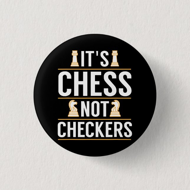 Badge Rond 2,50 Cm cool ses échecs pas checkers chèques joueurs cadea (Devant)