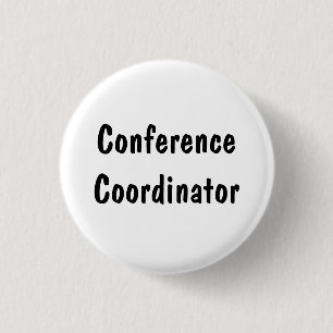 Badge Rond 2,50 Cm Coordonnateur de conférence
