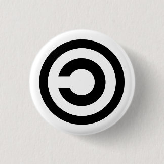 Badge Rond 2,50 Cm Copyleft