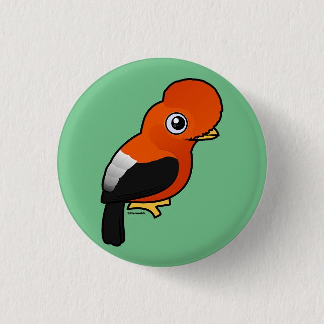 Badge Rond 2,50 Cm Coq-de-le-rock andin (Devant)
