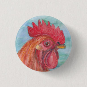 Badge Rond 2,50 Cm Coq I