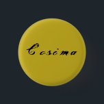 Badge Rond 2,50 Cm Cosima de la calligraphie antique noire orpheline<br><div class="desc">Cosima est un caractère du noir d'orpheline d'émission de TV</div>