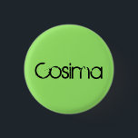 Badge Rond 2,50 Cm Cosima de police noire et affligée orpheline<br><div class="desc">Cosima est un caractère de la police des textes de l'orpheline Black.distressed d'émission de TV,  copie</div>