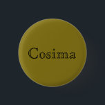 Badge Rond 2,50 Cm Cosima de texte ouvert de police de noir orphelin<br><div class="desc">Cosima est un caractère du noir d'orpheline d'émission de TV,  texte ouvert</div>