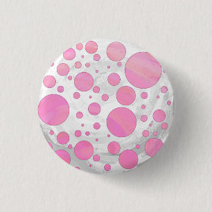 Badge Rond 2,50 Cm Coton Candy
