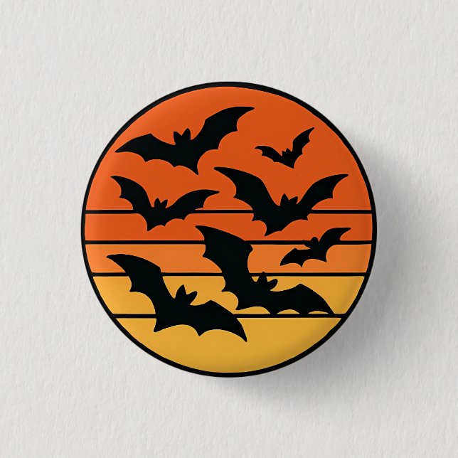 Badge Rond 2,50 Cm Coucher de soleil (Devant)