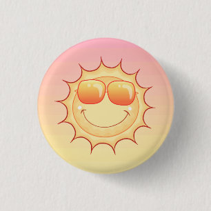 Badge Rond 2,50 Cm Coucher du soleil