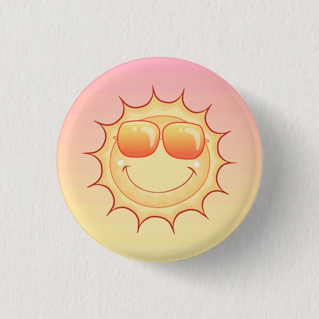 Badge Rond 2,50 Cm Coucher du soleil (Devant)