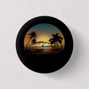 Badge Rond 2,50 Cm Coucher du soleil