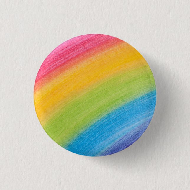 Badge Rond 2,50 Cm Couleur d'eau Rainbow (Devant)