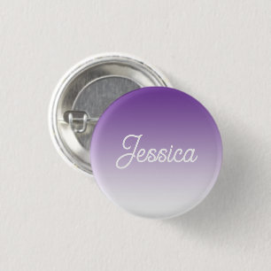 Badge Rond 2,50 Cm Couleur lilas clair ombrée (modifiable) et votre t