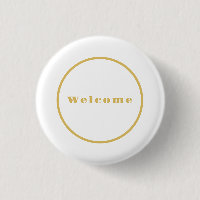Couleur Or Fête de Bienvenue Minimaliste Professio