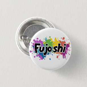 Badge Rond 2,50 Cm Couleurs arc-en-ciel Fujoshi Slogan