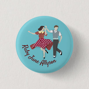 Badge Rond 2,50 Cm Couple de danse