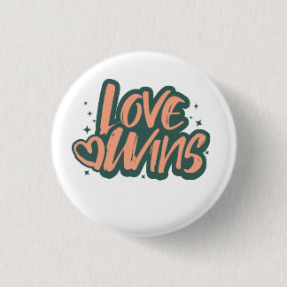 Badge Rond 2,50 Cm Couverture Polaire Love Wins