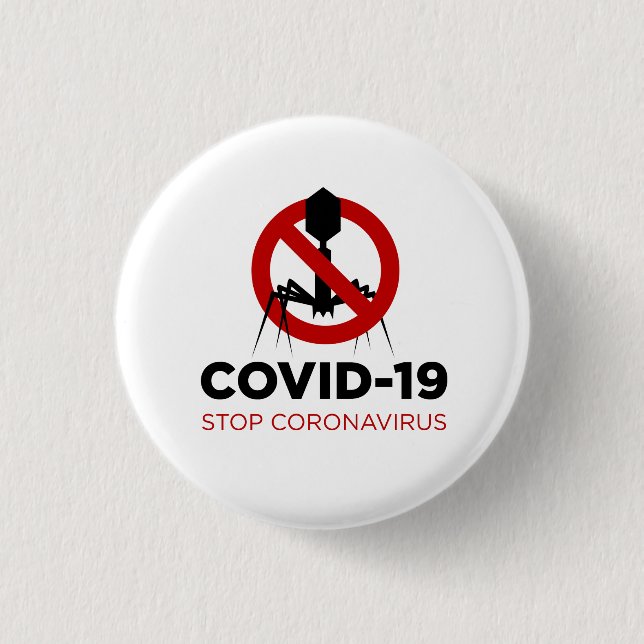 BADGE ROND 2,50 CM COVID-19 (Devant)