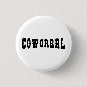 BADGE ROND 2,50 CM COWGRRRL