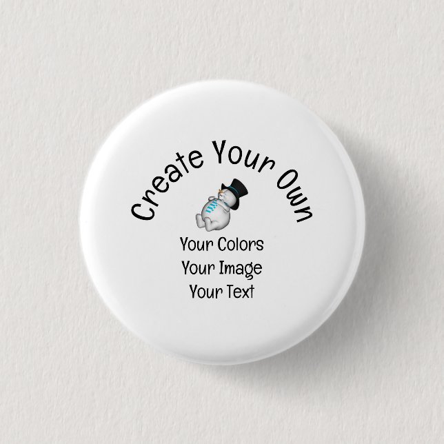 Badge Rond 2,50 Cm Create Your Own Custom (Devant)