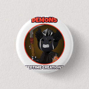 Badge Rond 2,50 Cm Créations de l'heure du coucher Démons Bouton