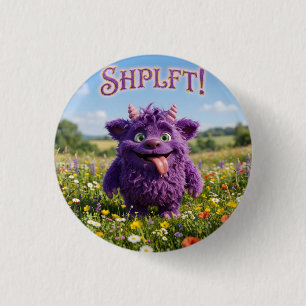 Badge Rond 2,50 Cm Créature Furry Fantastique d'Attitude